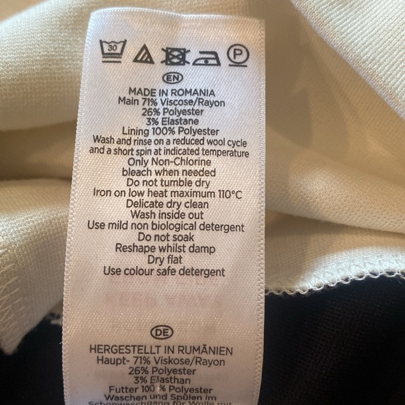 Hobbs Dresses Hobbs London Lenora Dress Sz 4 Navy/White Elegant Classy Hourglass - Picture 14 of 14